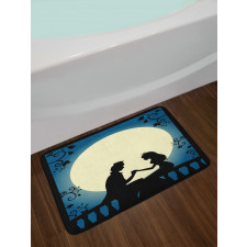 Classic Romantic Scene Bath Mat