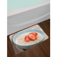 Fresh Strawberries Cereal Bath Mat