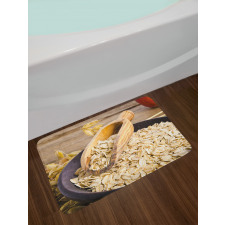 Organic Porridge Oats Bowl Bath Mat