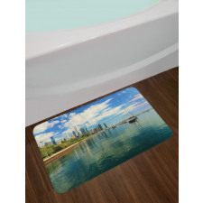 Lake Michigan Day Scenery Bath Mat