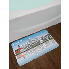 Modern Springfield Skyline Bath Mat