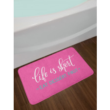 Style Eat Dessert First Bath Mat