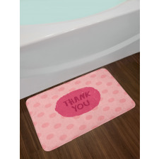 Thank You Wording Bath Mat