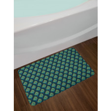 Abstract Fruit Tree Bath Mat