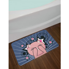 Piggie on Stars and Rays Bath Mat