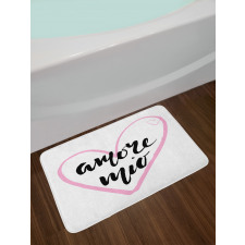 My Love with a Heart Bath Mat