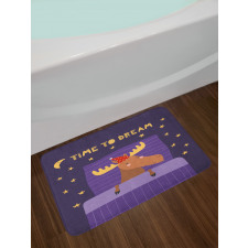 Typography with Moose Bath Mat