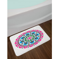 Circular Slav Motif Bath Mat