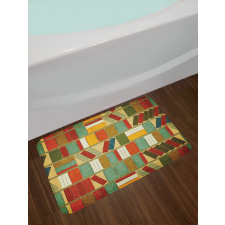 Vintage Library Painting Bath Mat