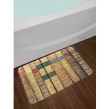 Macro Photo of Antique Novels Bath Mat