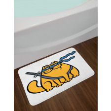 Hero Pet with Blindfold Bath Mat