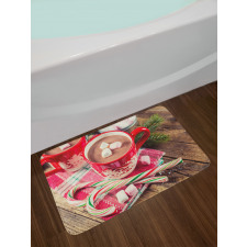 Hot Chocolate in Mugs Bath Mat