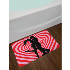 Couple on Whirlpool Heart Bath Mat