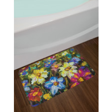 Flower Field Painting Bath Mat