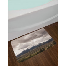 Mountains Colorado Gloomy Bath Mat