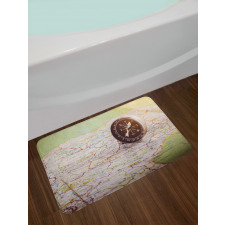 Navigate Equipment on Map Bath Mat