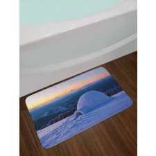 Huge Snowy Hut Bath Mat