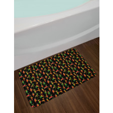 Dancing Women in Flag Hues Bath Mat