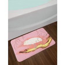 Japanese Art Bird Bath Mat