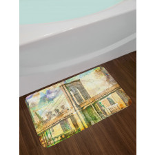 New York Brush Strokes Bath Mat