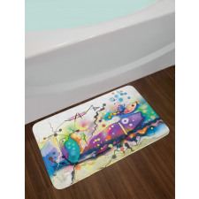 Modern Fine Art Paint Bath Mat