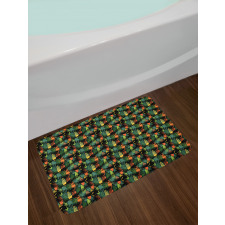 Tropical Hawaiian Jungle Bath Mat