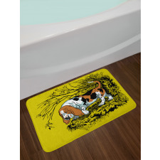 Hunting Dog Woods Bath Mat