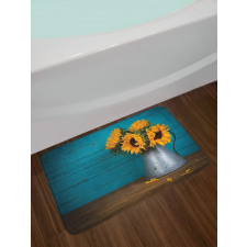 Flowers in Antique Vase Bath Mat