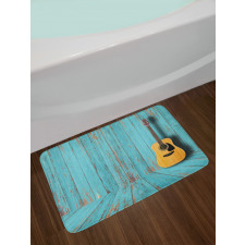 Guitar and Vintage Wall Bath Mat