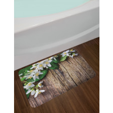 Jasmine Flower Retro Bath Mat