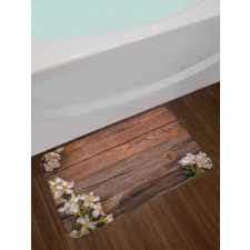 White Bloom Arrangement Bath Mat