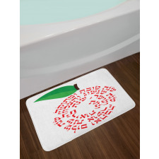 Shana Tova Apple with Wishes Bath Mat