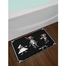 Spooky Wedding Art Bath Mat