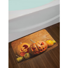 Jack O Lantern Carve Bath Mat