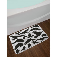 Birds and Feathers Bath Mat