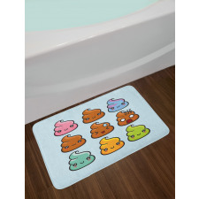 Kawaii Cartoon Bath Mat