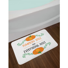 Pumpkin Drawings Bath Mat