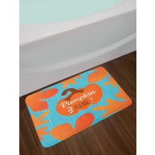 Pumpkin Please Words Bath Mat