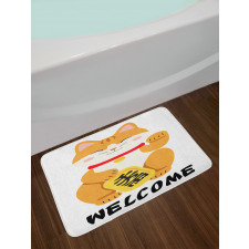 Nice Cat Doodle Bath Mat