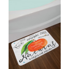 Watercolor Citrus Fruit Bath Mat