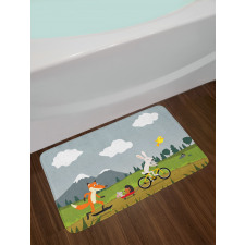 Having Fun in Nature Bath Mat