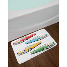 Roadsters Old Vintage Bath Mat