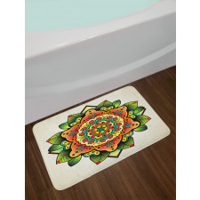 Floral Medallion Ornate Bath Mat