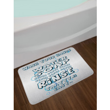 Water Soap Scrub Bath Mat