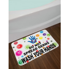 Do Not Spread Germs Bath Mat