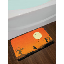 Scary and Bats Bath Mat