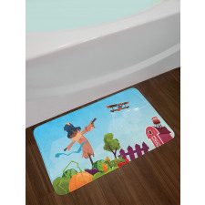 Countryside Cartoon Bath Mat