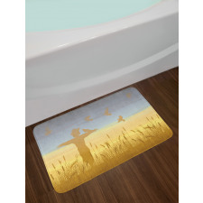 Wheat Field Landscape Bath Mat