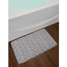 Abstract Poppy Boxes Art Bath Mat