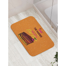 Doodle Stay Safe Eat Cake Bath Mat